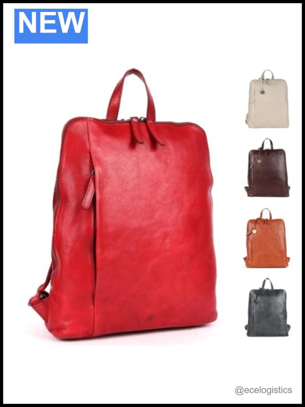 Genuine Leather Suede Woven Front Backpack for Women Daypack